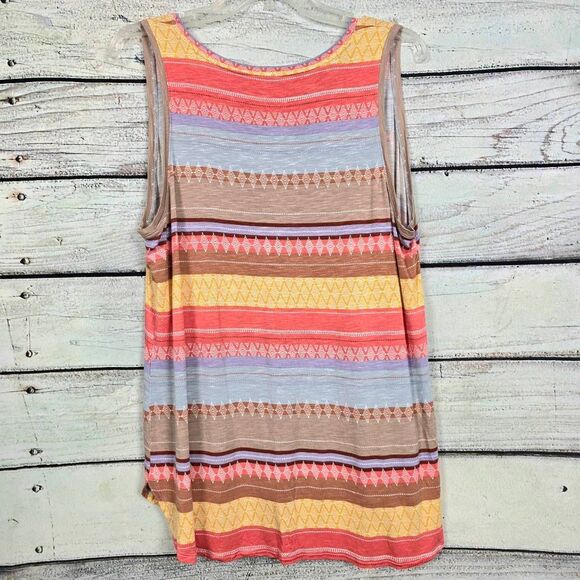 Maurices 24/7 Aztec Stripe Sleeveless Top XL - Picture 4 of 6